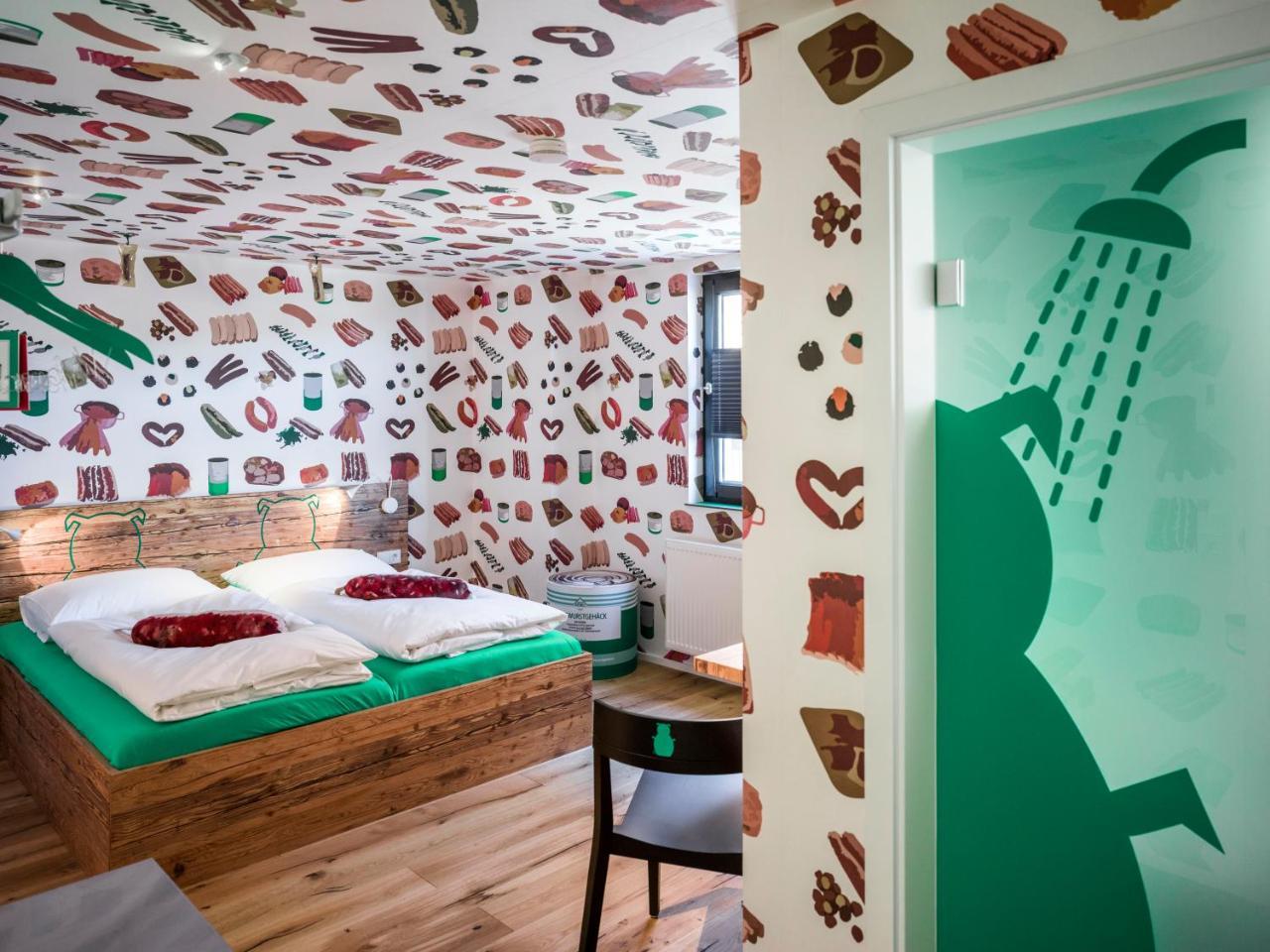 BRATWURSThotel Georgensgmund Buitenkant foto