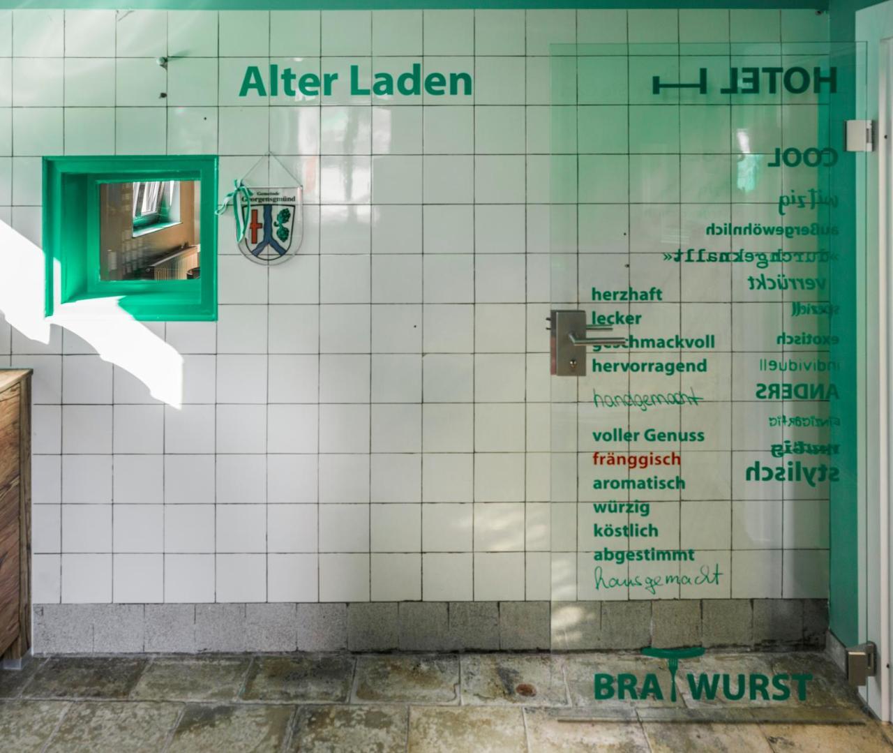 BRATWURSThotel Georgensgmund Buitenkant foto